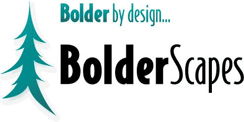 A logo of bolders, with the word bolder underneath it.